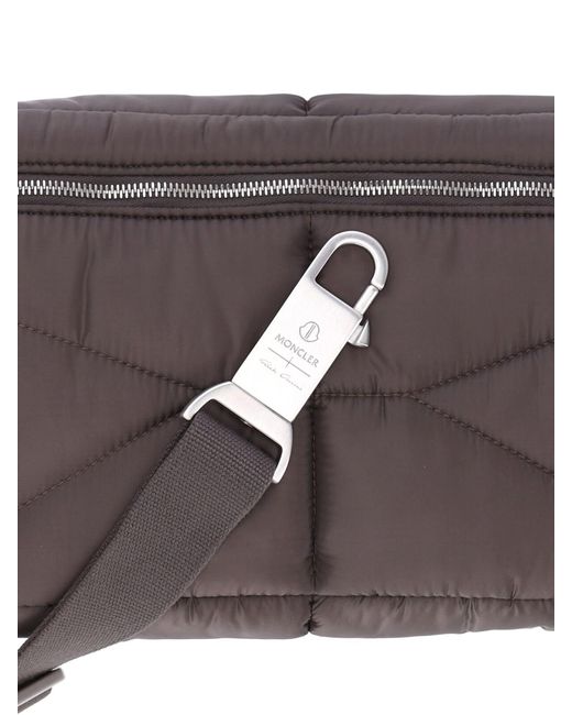 Moncler Gray Quilted Fanny Pack