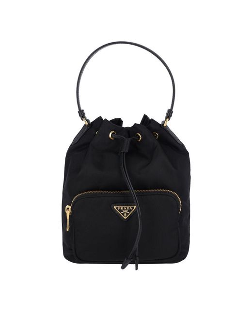 Prada Black Bucket Bags