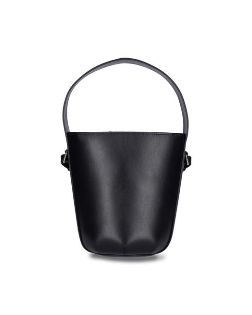 Chloé Black Leather Sense Bucket Bag