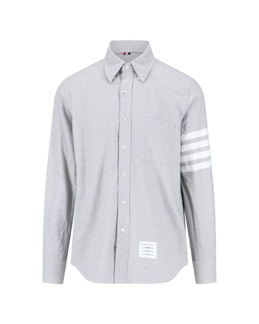 Thom Browne Blue 4-Bar" Shirt for men