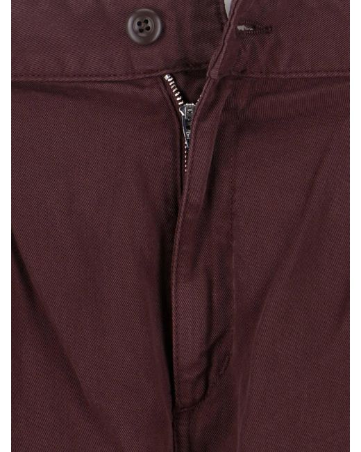 Carhartt Purple Trousers Organic Cotton for men