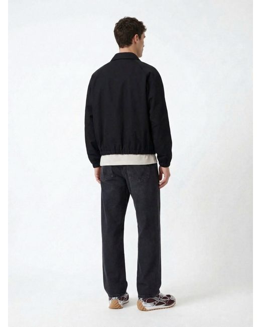 Valentino Black Bomber Jacket "Vgold" for men