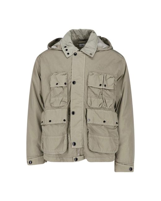 C P Company Gray C. P. Company Polyamide Utility Jacket for men