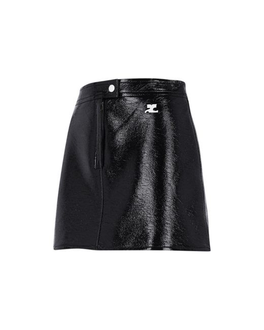 Courreges Black Re Edition Mini Skirt