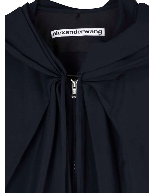 Alexander Wang Blue Zip Hoodie