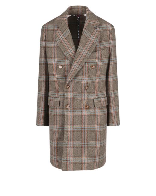 Vivienne Westwood Tartan Pattern Coat in Brown for Men | Lyst