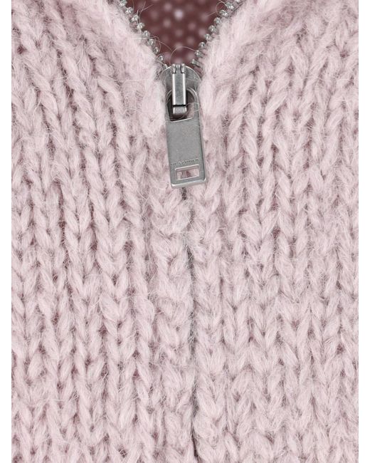 Jil Sander Pink Mohair-Alpaca Sweater for men
