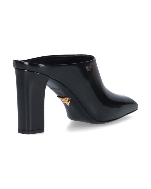 Sabot Logo di Prada in Black