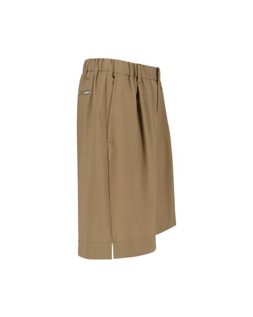 Laminar Natural Wool Blend Shorts for men