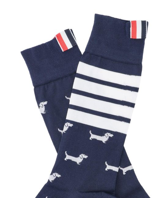 Thom Browne Blue Cotton-Blend Underwear for men