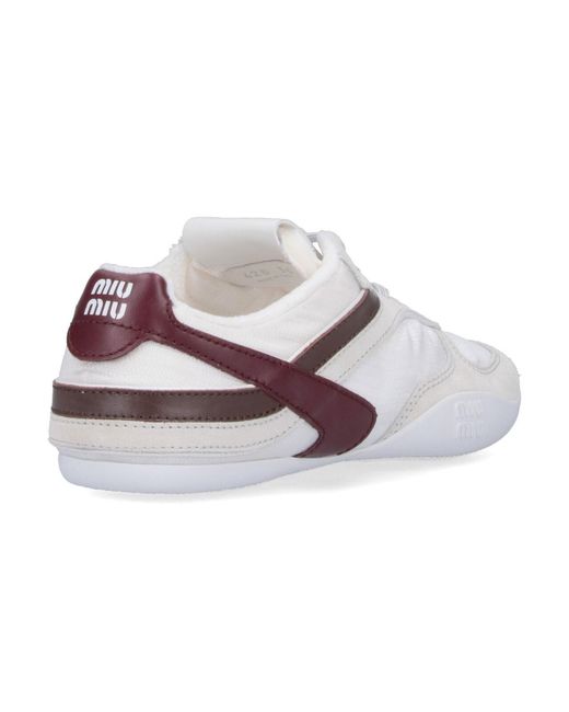 Miu Miu White 'gymnasium' Sneakers