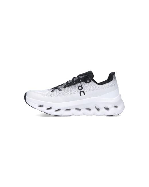 On Shoes White "cloudtilt" Sneakers