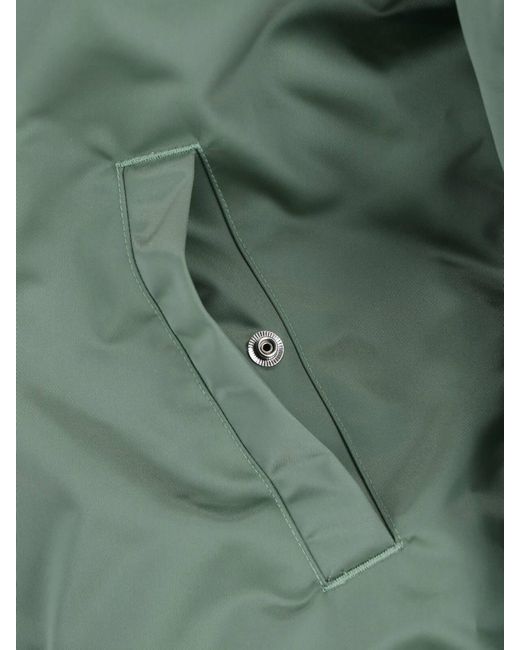 Alexander Wang Green Drawstring Collar Bomber Jacket