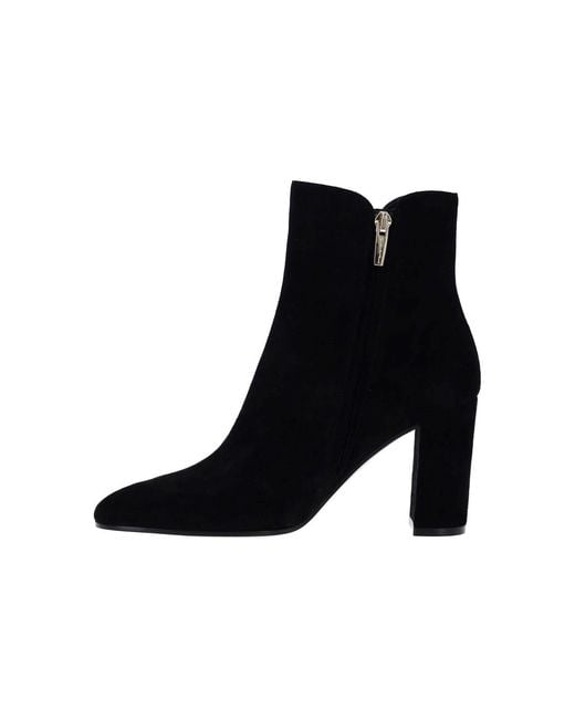 Gianvito Rossi Black Premium Goat Suede Ankle Boots