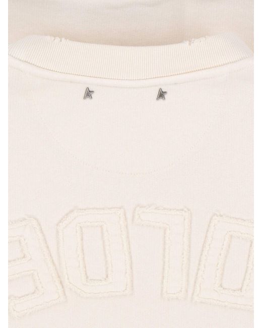 Golden Goose Deluxe Brand White Logo Sweatshirt