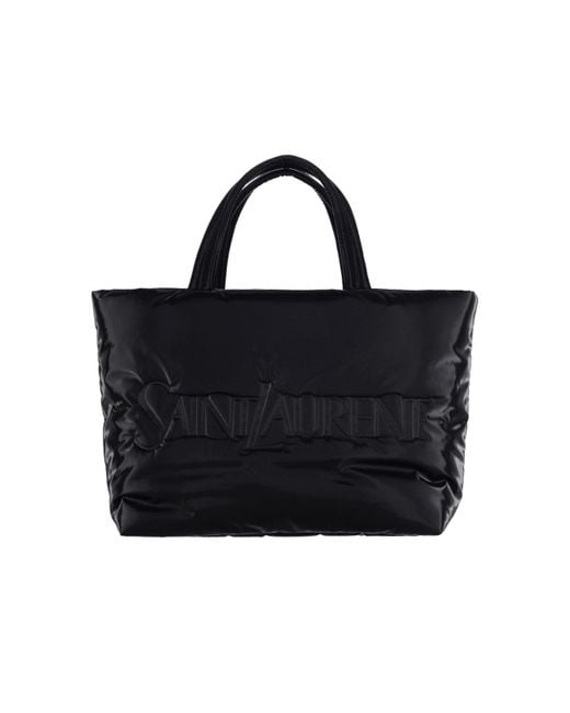 Saint Laurent Black Logo Tote Bag for men