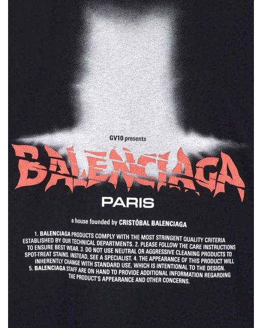 Balenciaga Black T-Shirt "The Door"