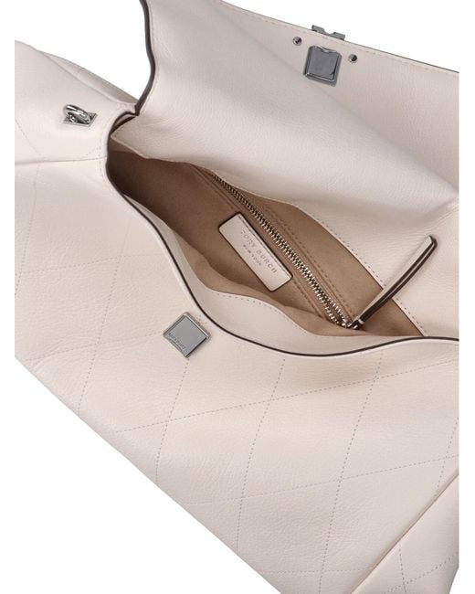 Tory Burch White 100% Cow Leather Shoulder Bag For