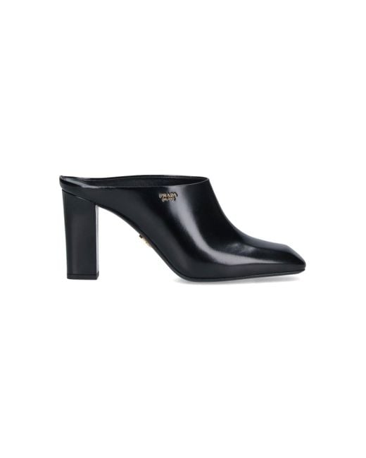 Sabot Logo di Prada in Black