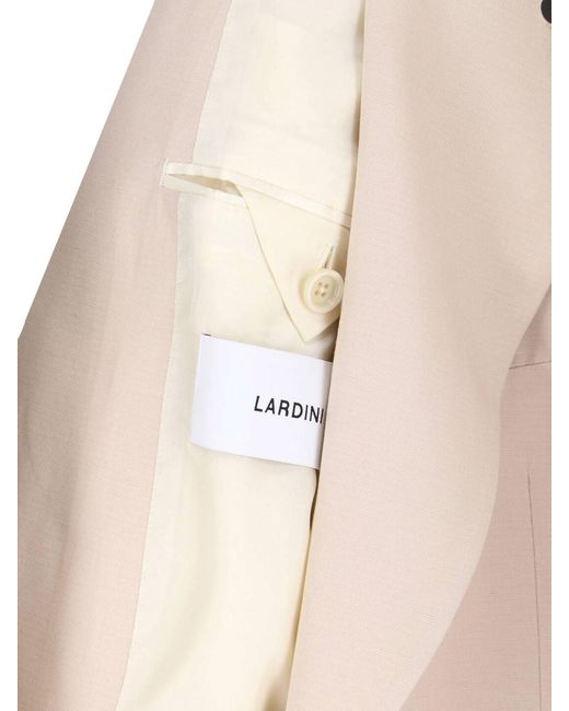 Lardini Natural Single-Breasted Viscose Blazer for men