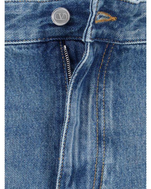 Valentino Blue Slim Denim Jeans for men