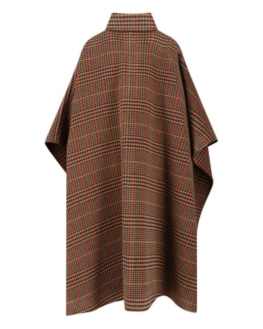 Cappa A Quadri di Saint Laurent in Brown