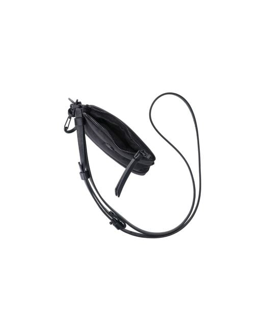 Moncler Black Zip Coin Purse "Caradoc" for men