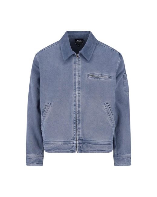 A.P.C. Blue Jacket "Alexis" for men