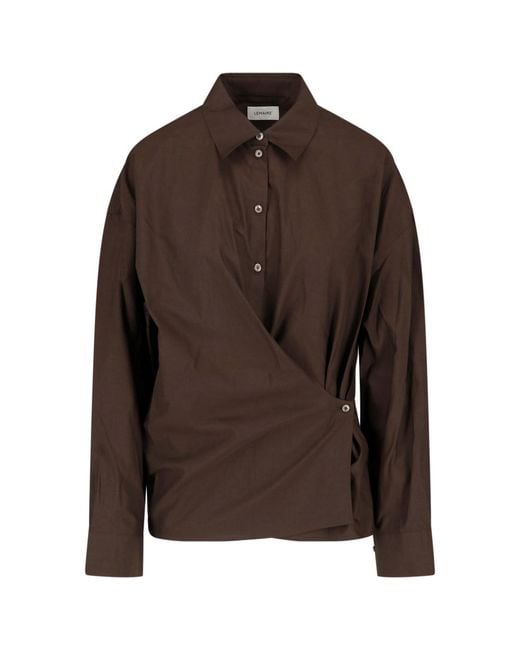 Lemaire Brown Shirt “Twisted”