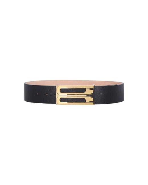 Victoria Beckham Black Jumbo Frame" Belt