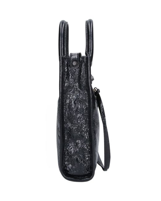 Balenciaga Black Phone Pouch Tote “Le City”