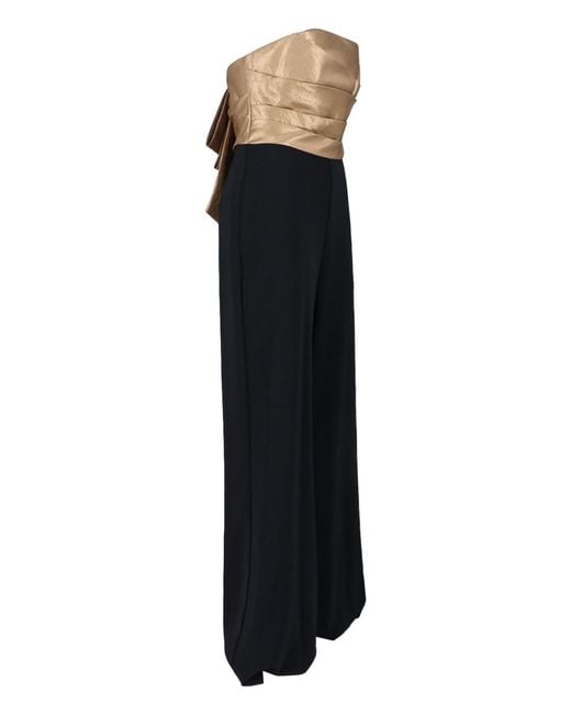 Ralph Lauren Blue Jumpsuit Dress With Bow