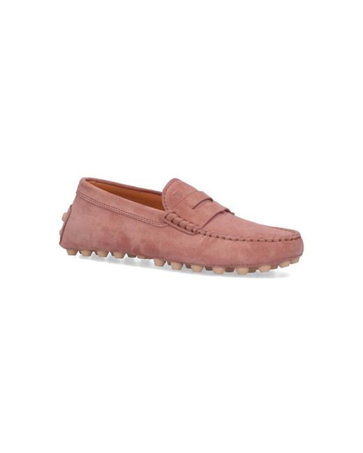 Tod's Pink 'gommino Bubble' Loafers