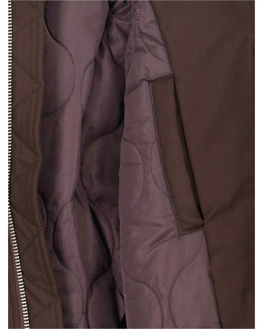 Entire studios Brown Zip Bomber Jacket for men