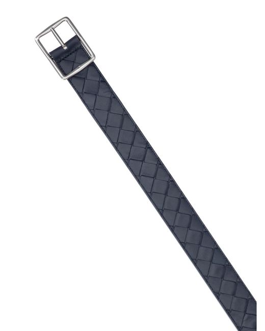 Bottega Veneta Blue Reversible Belt "Reverso" for men