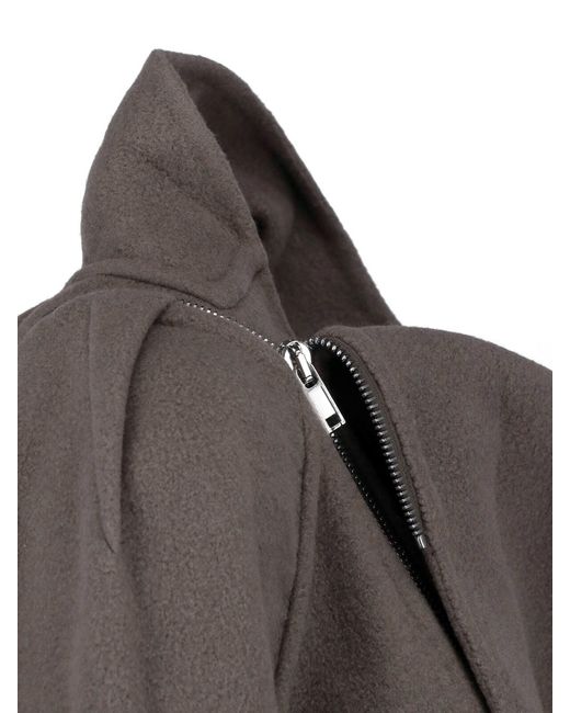 Rick Owens Gray 'Flight' Scarf Jacket