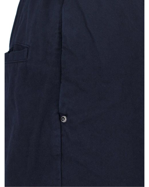 White Sand Blue Belt Shorts for men