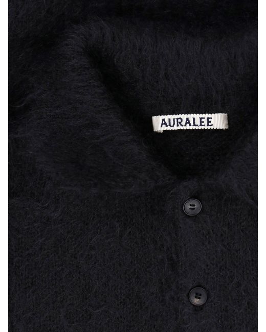 Auralee Blue Polo