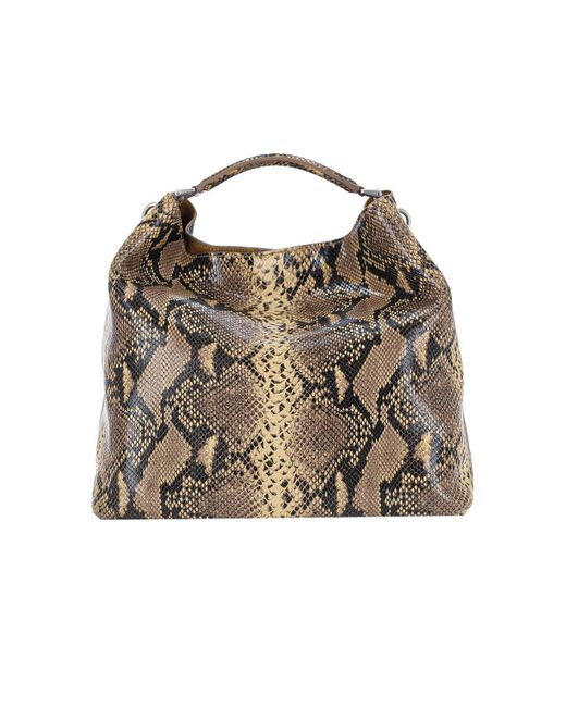Dries Van Noten Natural Python Print Crossbody Bag