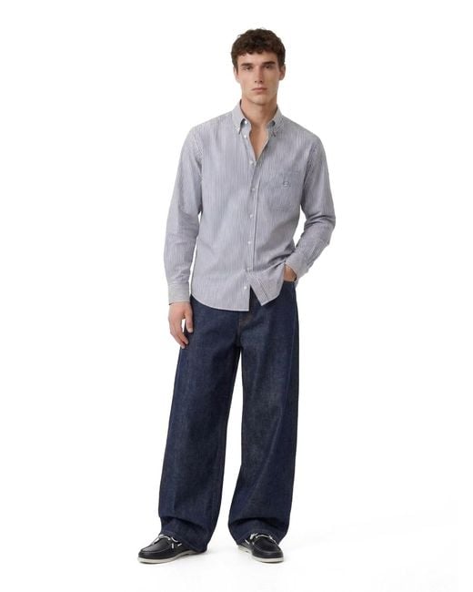 Camicia Button-Down di Fendi in Gray da Uomo