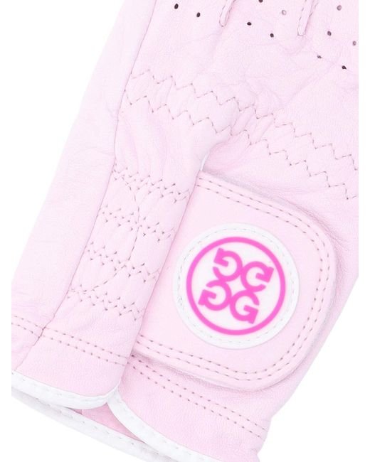 G/FORE Pink Golf Gloves Logo