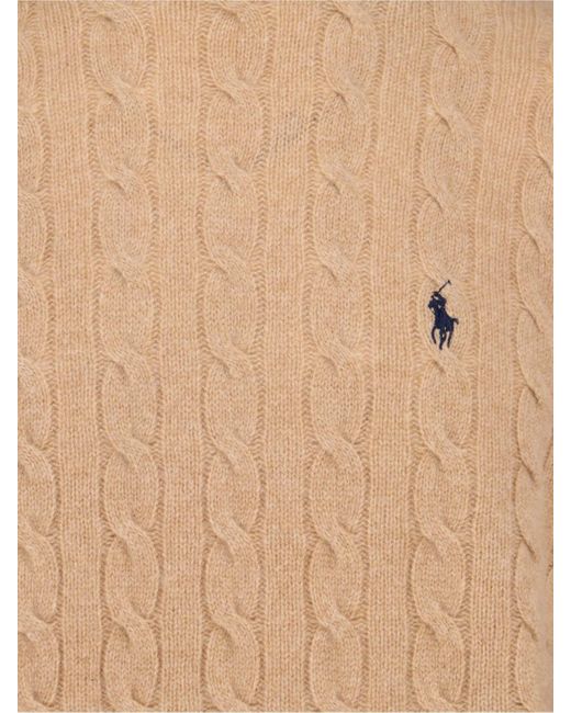 Maglione A Collo Alto Logo di Polo Ralph Lauren in Natural da Uomo