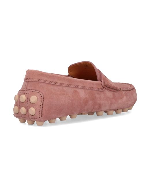 Tod's Pink 'gommino Bubble' Loafers