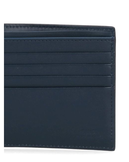 Fendi Blue Bi-fold Wallet "diagonal" for men