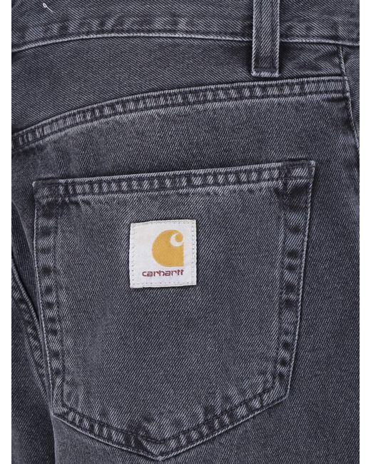 Carhartt Blue Straight Jeans "Landon" for men