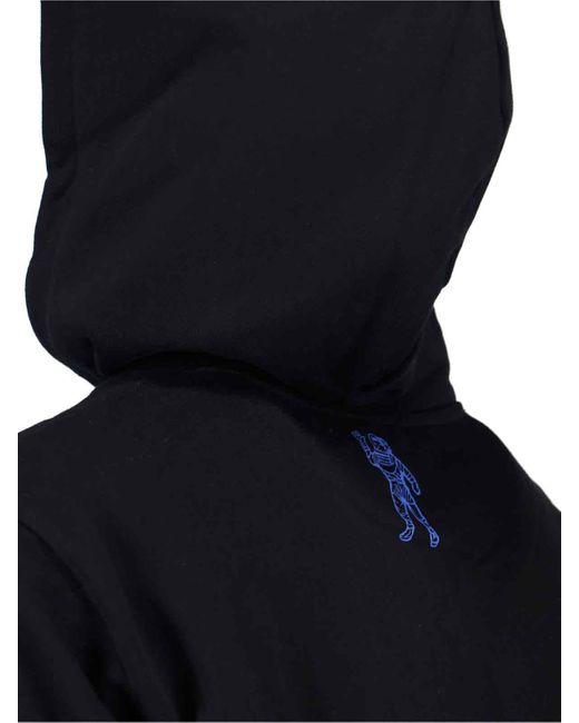 Felpa Cappuccio "Great Wave" di BBCICECREAM in Black da Uomo