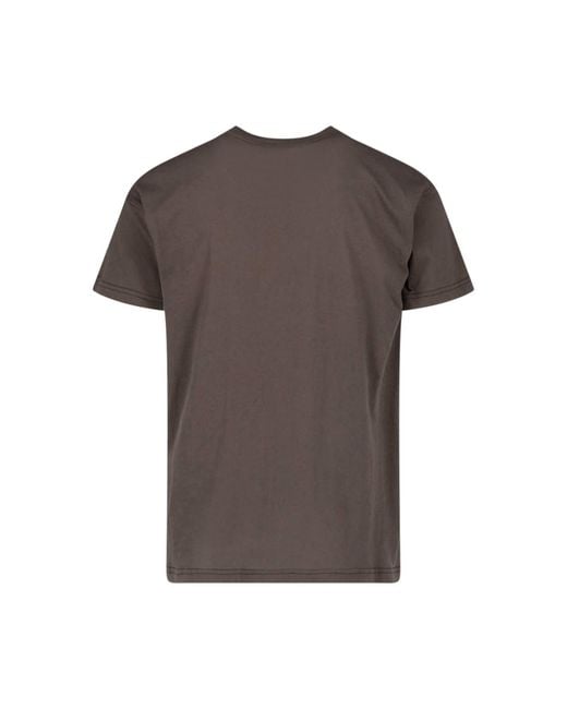 DIESEL Brown 100% Cotton Logo T-Shirt for men