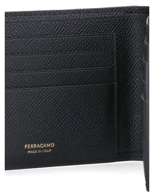 Ferragamo Gray Wallets Calf Leather for men