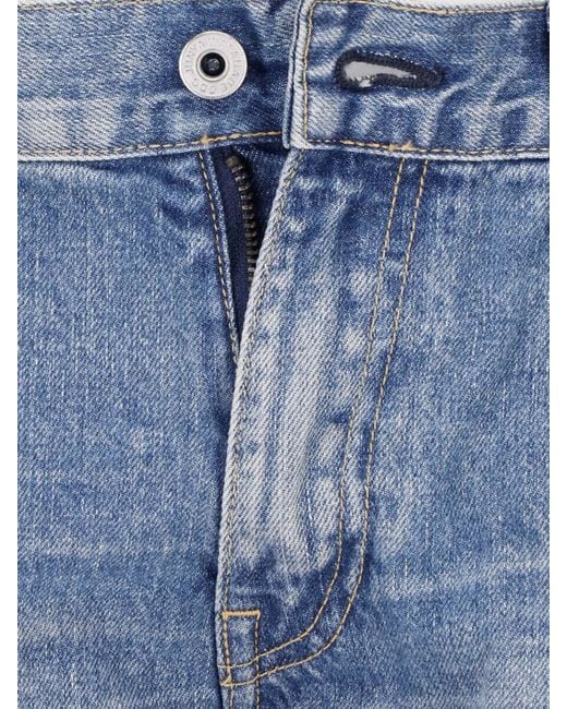 Junya Watanabe Blue Patchwork Flare Jeans