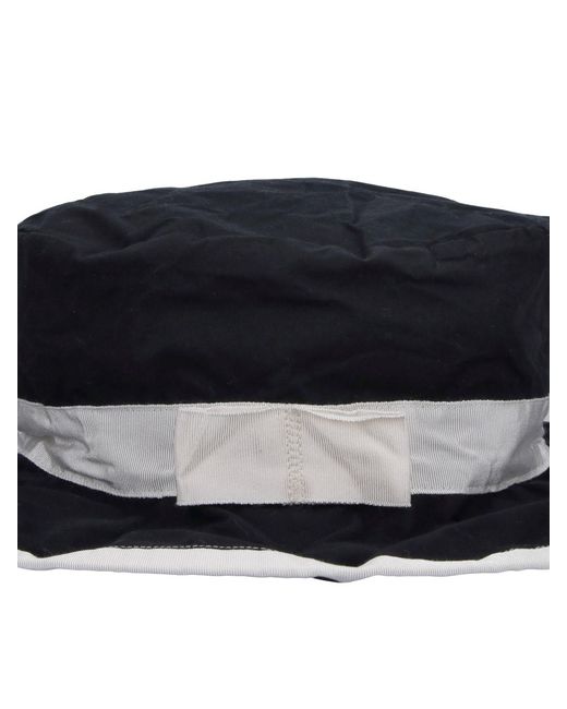Scha Black Cotton Hat